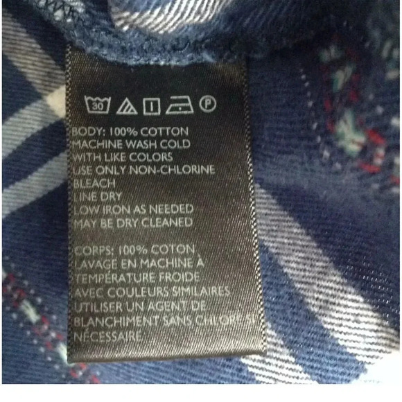 BDG Women's  Petite Blue Plaid Flannel Button-Up Shirt Size SP - Picture 3 of 8